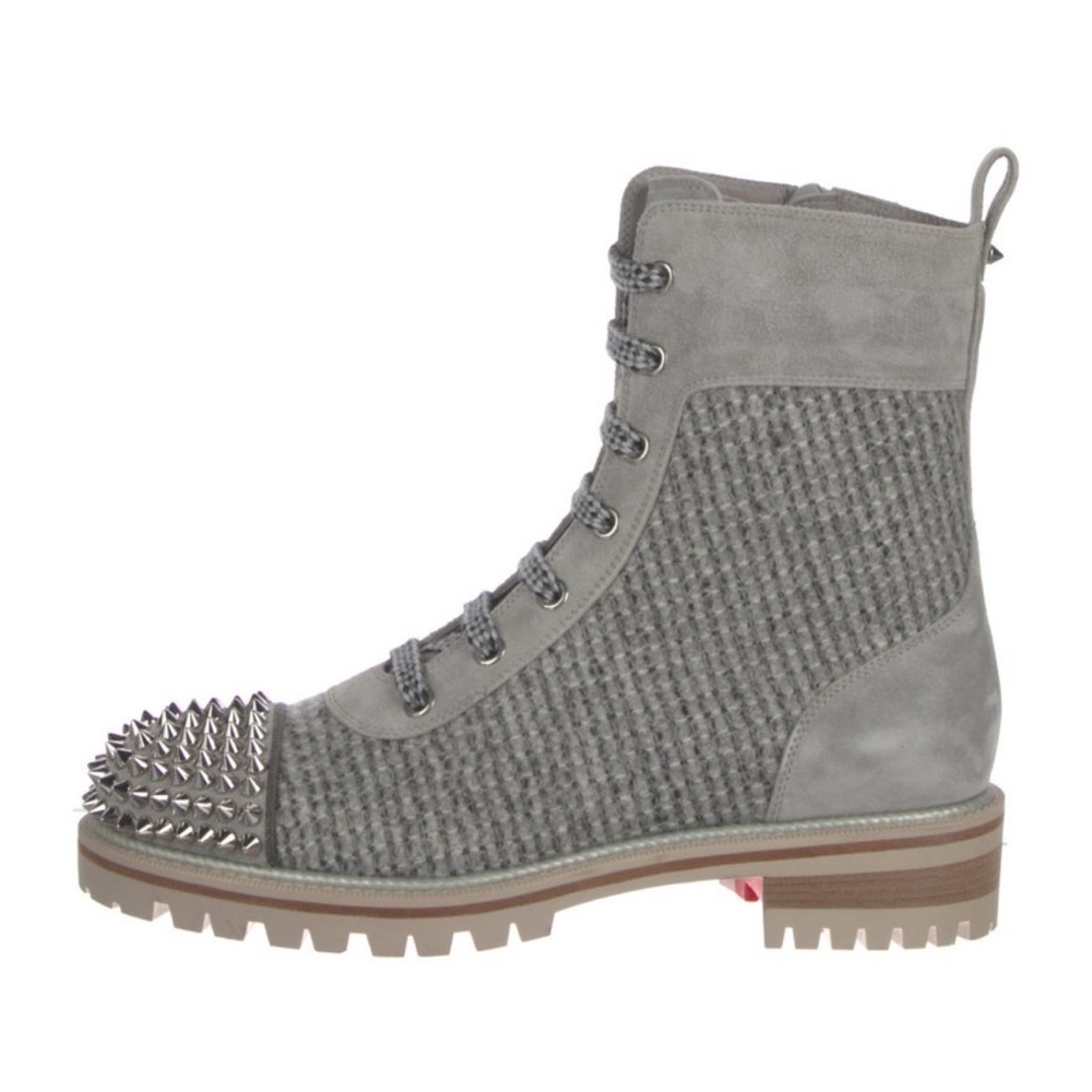 Christian Louboutin Studded Combat Boots - Picture 5 of 7